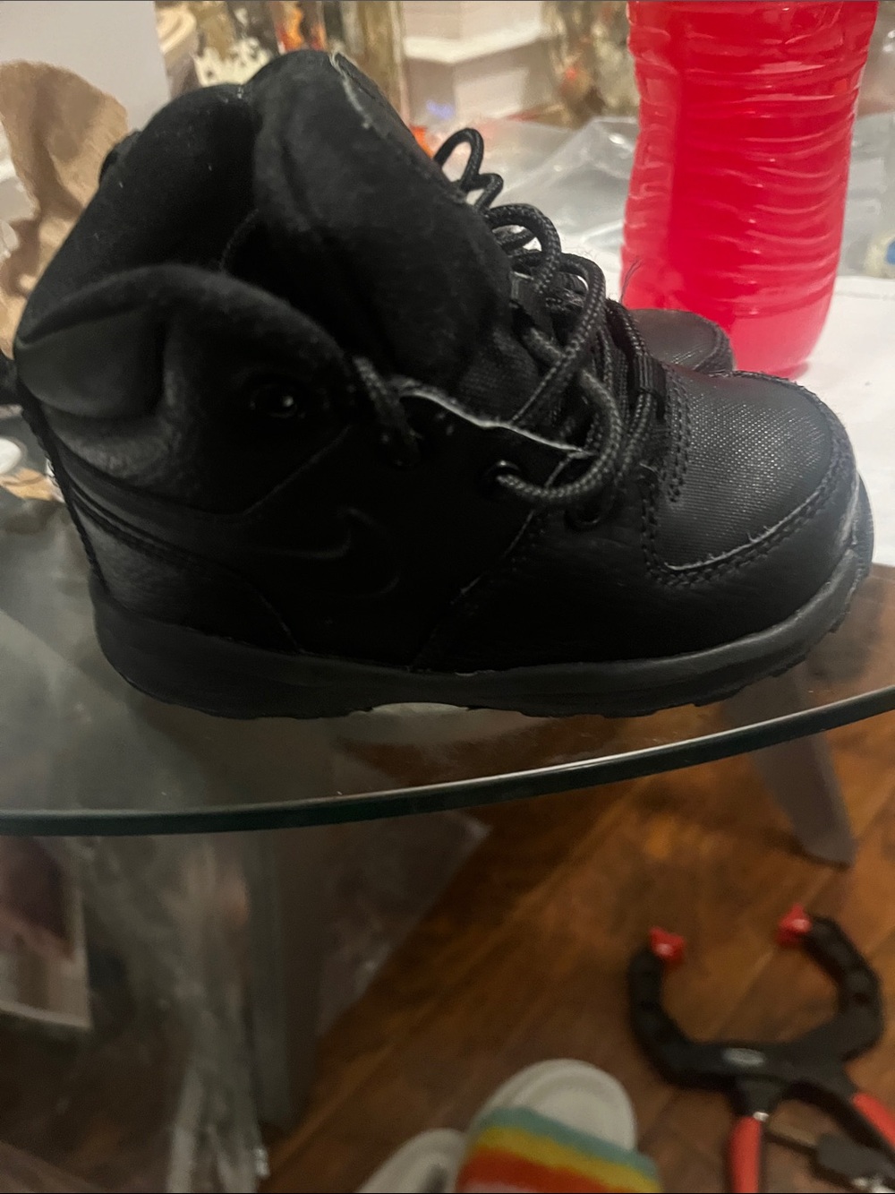 Nike Kids Black High-Top Sneakers